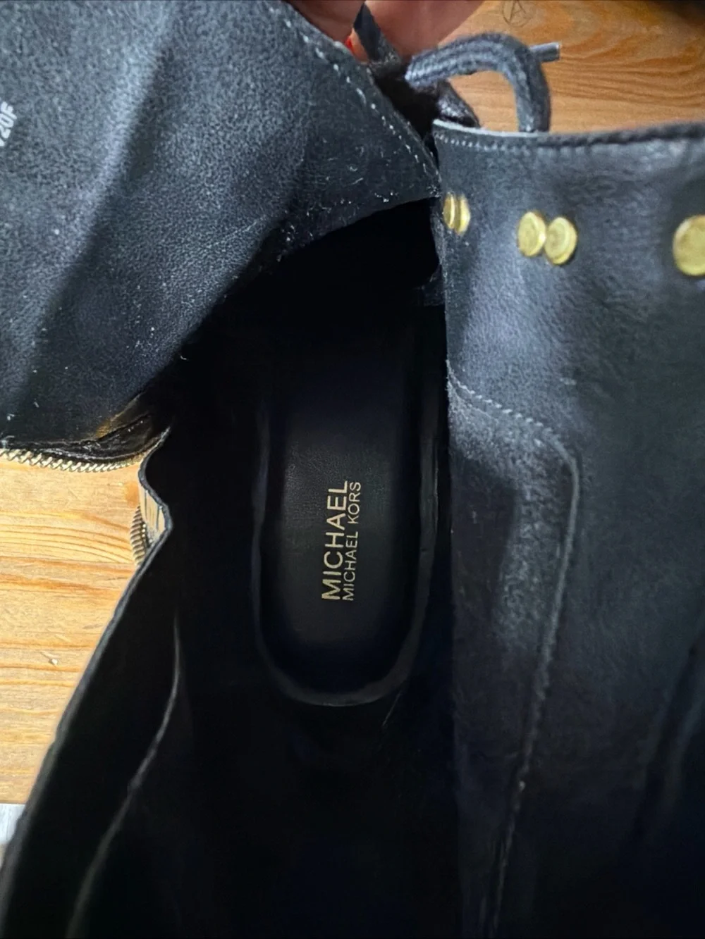 MICHAEL Michael Kors Platform Ankle Boots Black Women’s Size 8.5 - Picture 9 of 11